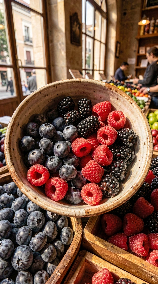 Frutos del bosque antioxidantes